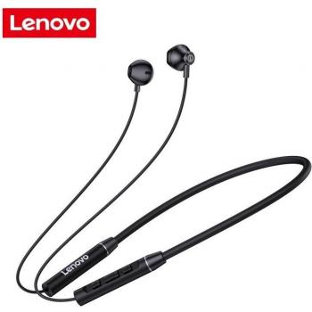 Auriculares Inalámbricos Lenovo QE08 con Banda para el Cuello, Bluetooth 5.0, HIFI Estéreo, Deportivos, Resistentes al Agua, Magnéticos y con Micrófono