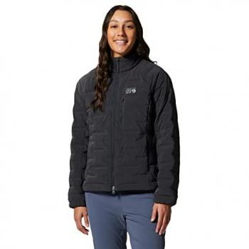 Mountain Hardwear Women's Stretch Down Jacket - Black, Dark Storm, Lightweight Insulation