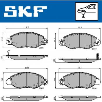 Pastillas de freno SKF VKBP 80300 A