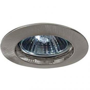 Paulmann Premium Secure GU10 Recessed Spotlight, Max 50W, IP44, Round, Dimmable, Brushed Iron