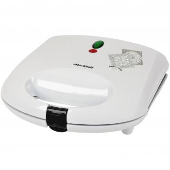 Efbe Schott Gofrera con 8 diseños diferentes para gofres de canela, Revestimiento antiadherente, 700 W, Metal/Aluminio/Plástico, Blanco, SC ZWE 1000