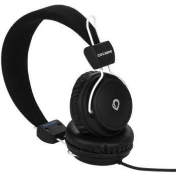 co-caine 71401 - Auriculares de diadema abiertos, negro