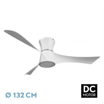 Ventilador de Techo Tianas 18W con Luz - Color Blanco