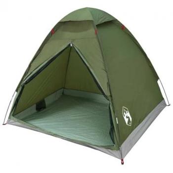 Tienda de campaña iglú impermeable para 2 personas color verde oliva