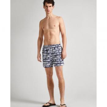 Bañador Bermuda de Hombre Ao Logo en Color Azul Marino Pepe Jeans