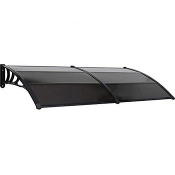 Black Door Canopy 240x100 cm Polycarbonate with UV Protection