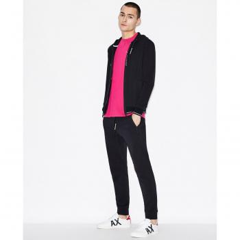 A|X ARMANI EXCHANGE Pantalón de chándal de hombre de algodón azul marino