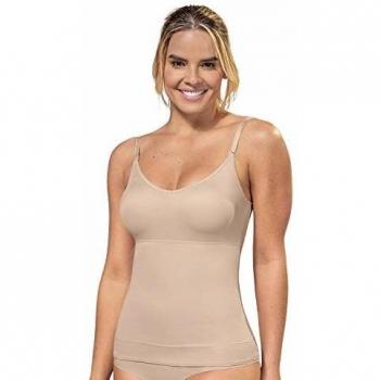 Leonisa Women's PowerSlim Secret Sculpting Tank Top - Beige, Size XL