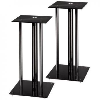 Hama 49813 - Pack de soportes para altavoces, negro