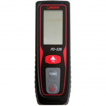 Medid PD53 Medidor láser para interiores. Alcance 0,05 hasta 30m. Calcula distancias, áreas y volúmenes. Función Pitágoras. Precisión ±1,5 mm, Negro, Pequeño