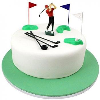 JEM PME Decoraciones de Golf/plástico Cifras, Verde/Rojo/Azul/Blanco/Negro, Set de 13