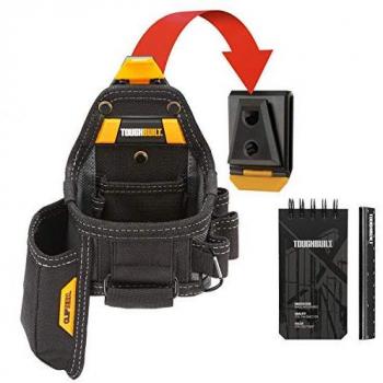 TOUGHBUILT TOU-CT-25X Tape Measure/Utility Knife Pouch + Notebook & Pencil, TB-CT-25X