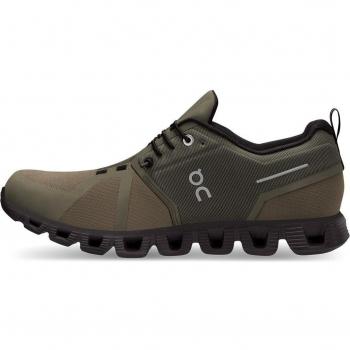 On Cloud 5 Waterproof Men's Running Shoes, UK 9.5 Olive/Black