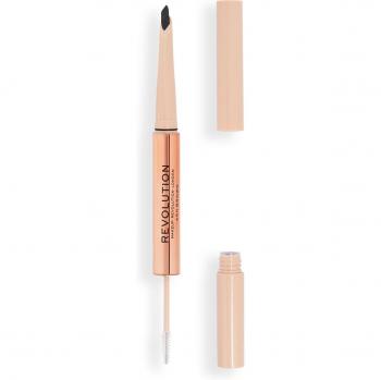 Lápiz de cejas Fluffy Brow Filter Duo - Tono Ash Brown, 0.12 g, doble punta para fijación y forma