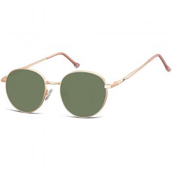 SmartBuy Collection Oval Full Rim Metal Men's Prescription Sunglasses Gold Size 51