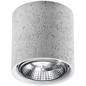 Aplique de Techo Cullo Hormigón GU10 Gris LED Interior 14cm