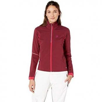 SALOMON Agile Softshell JKT W - Chaqueta, Mujer, Rojo