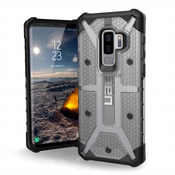 Urban Armor Gear GLXS9PLS-L-IC Caracasa en diseño Plasma Ice para Samsung Galaxy S9+ con certificación militar, color transparente