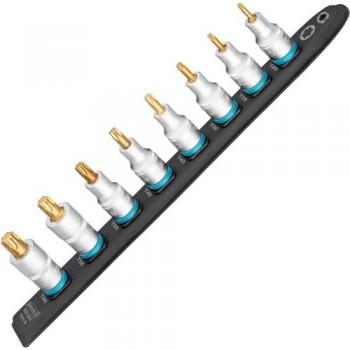 HAZET 992T-SR/8 SmartRail Conector de cable de plástico flexible Cuadrado hueco 1/2 pulgadas (12,5 mm) Perfil TORX® interior T20 T25 T30 T40 T45