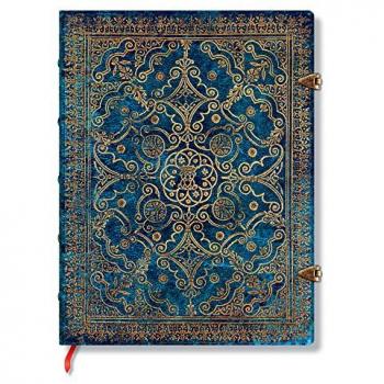Diario Bianco Equinoxe Azul Ultra Tapa Dura Sin Rayas 144 Páginas 120 GSM