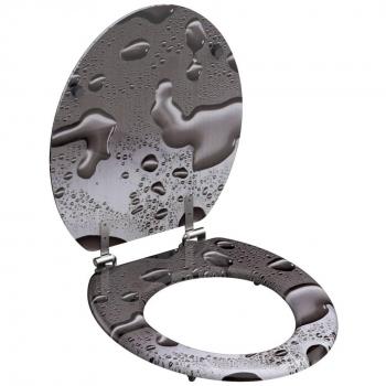 Tapa de inodoro GREY STEEL MDF Schütte Multicolor