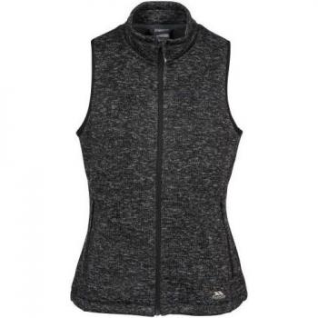 Trespass Chaleco Polar Mildred para Mujer - Chaleco polar ligero, tejido suave y cálido, diseño sin mangas, cierre frontal con cremallera, bolsillos laterales con cremalleras, ajuste cómodo, ideal para actividades al aire libre
