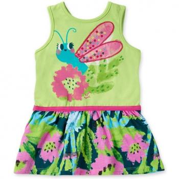 Tuc Tuc - Vestido de niña combinado con lazo en el dorso Tropadelic