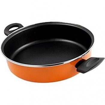 San Ignacio Q2862 Cacerola Baja 28cm Acero Sunset, Naranja