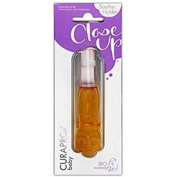 Soporte para Chupete Curaprox Baby Coral Naranja