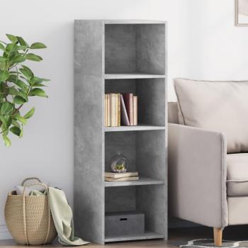 Aparador alto de hormigón gris 40x41x124 cm en madera multicapa