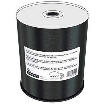 Prof. Line CDR 700MB 80min 52x inkjet FF printable Prosel. white wide sput. diamond dye Cake 100