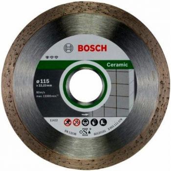 Bosch Professional 2608603231 Estándar para disco de corte de diamante de cerámica plateado, 115 mm