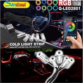 Tira LED Neon Decorativa RGB 12V para Auto Q-led2801