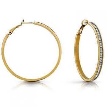 Guess pendientes para mujer Acero inoxidable con Circonita