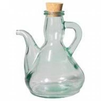 151Y14 - Aceitera Cristal Tapon Corcho 1/4L