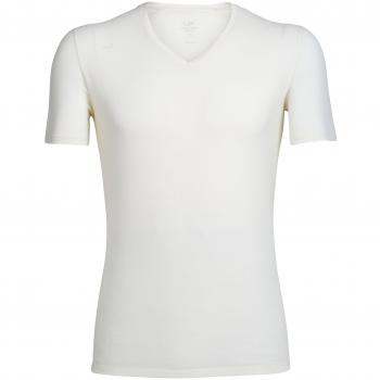Icebreaker Anatomica Short Sleeve V Ropa Interior, Hombre, Snow, XXL