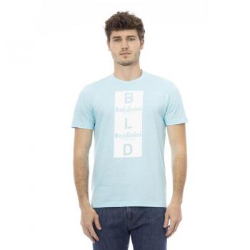 Baldinini Trend Light Blue Cotton T-Shirt - XS