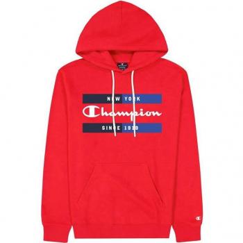 Sudadera Champion Hooded Sweatshirt New York Rojo Hombre
