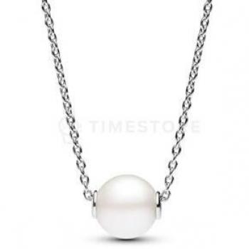 Pandora Timeless Freshwater Cultured Pearl Silver Necklace 45cm