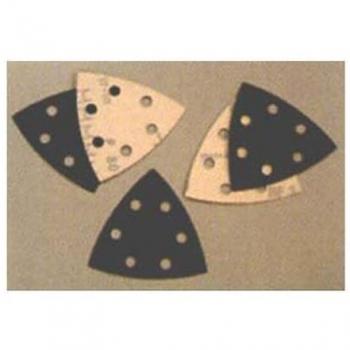 Papel abralite velgrip p46e triangular 94-80/6 agujeros, Flexovit 63642568229 Triángulos Papel Delta, P64E, 80 Grano, 94 mm A x 94