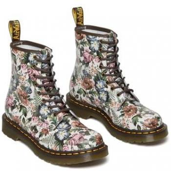Dr. Martens 1460 Multicolor Floral Lace-Up Boots for Women, Size 38 (8 US)