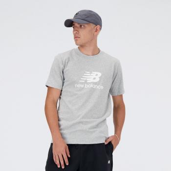 Camiseta New Balance Sport Essentials Logo Hombre Gris
