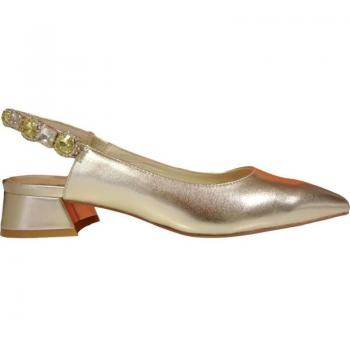 Sandalias de Mujer Luciano Barachini EE831U Laminato Amarillo