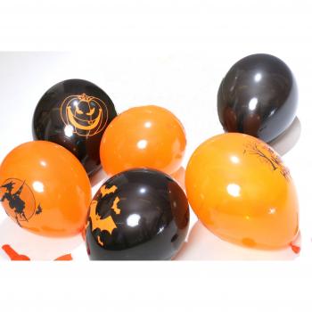 Globos Festival - Juego de 30 globos, diseño de Halloween, color negro y naranja