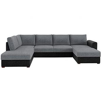 Sofá rinconero Premium Comfivo 189 con función de descanso y caja de ropa de cama, 305x188x85cm