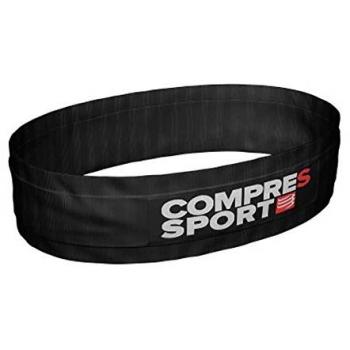 Compressport Cinturón para Correr Free Belt S, para Adultos, Negro, XS/S
