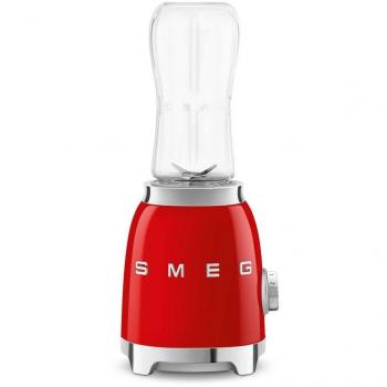 Batidora de Vaso Portátil SMEG PBF01RDEU, 300W, Capacidad 0.6L, Rojo, Estilo Años 50, con 2 Velocidades