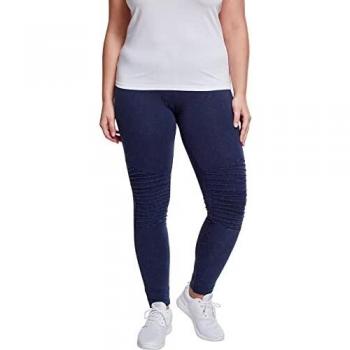 Urban Classics Leggings Denim Jersey - Leggings de deporte Mujer, Azul