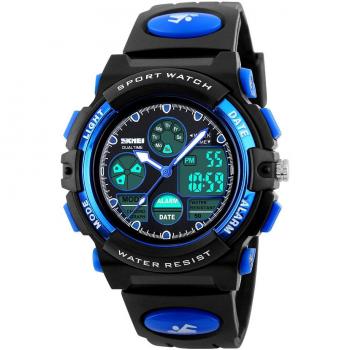 Randon adolescentes Boy 's Digital reloj de pulsera deportivo multifunción reloj Digital para niños, diseño de hombres mujeres impermeable electrónico temporizador con cronómetro luz LED alarma hombres de la muñeca relojes