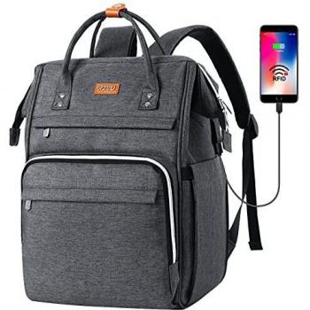 Mochila Mujeres Mochila Escola,Antirrobo Mochila para Portatil Impermeable para Jóvenes con Bolsillo RFID, Bolsos Casuales para la Universidad/Negocios/Viajes
